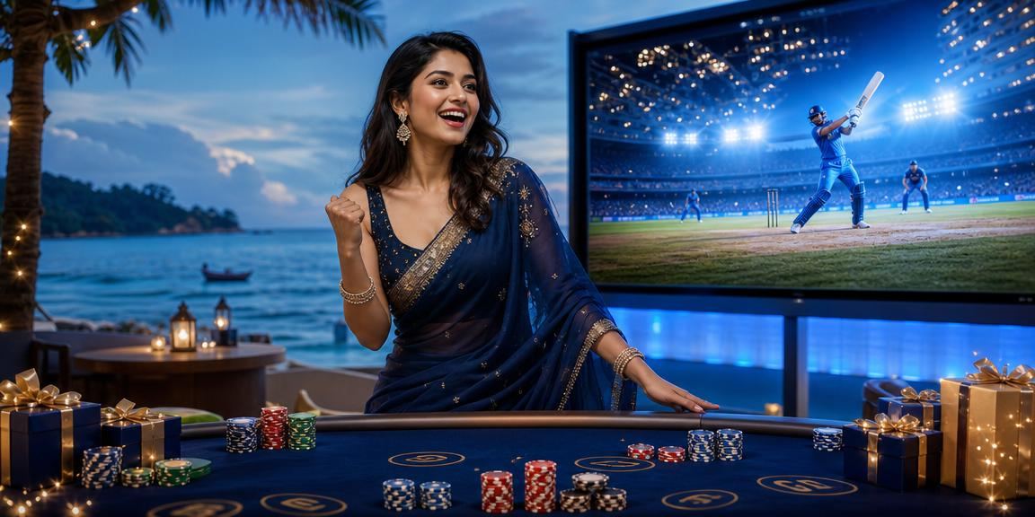 সেন্ট মার্টিন বিচে ক্রিকেট বেটিং উপভোগ করছেন একজন বাংলাদেশি খেলোয়াড়